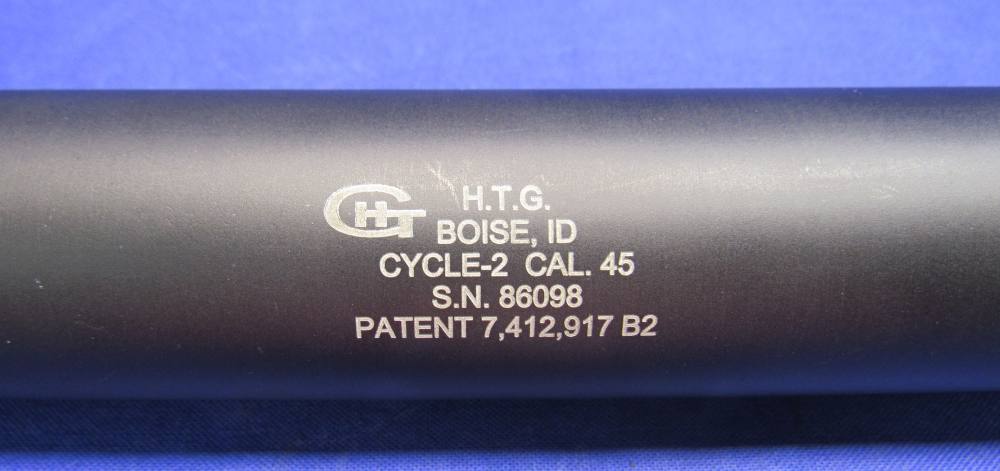H.T.G. Cycle-2 Caliber 45 Suppressor with Nielsen Device - Used-img-1