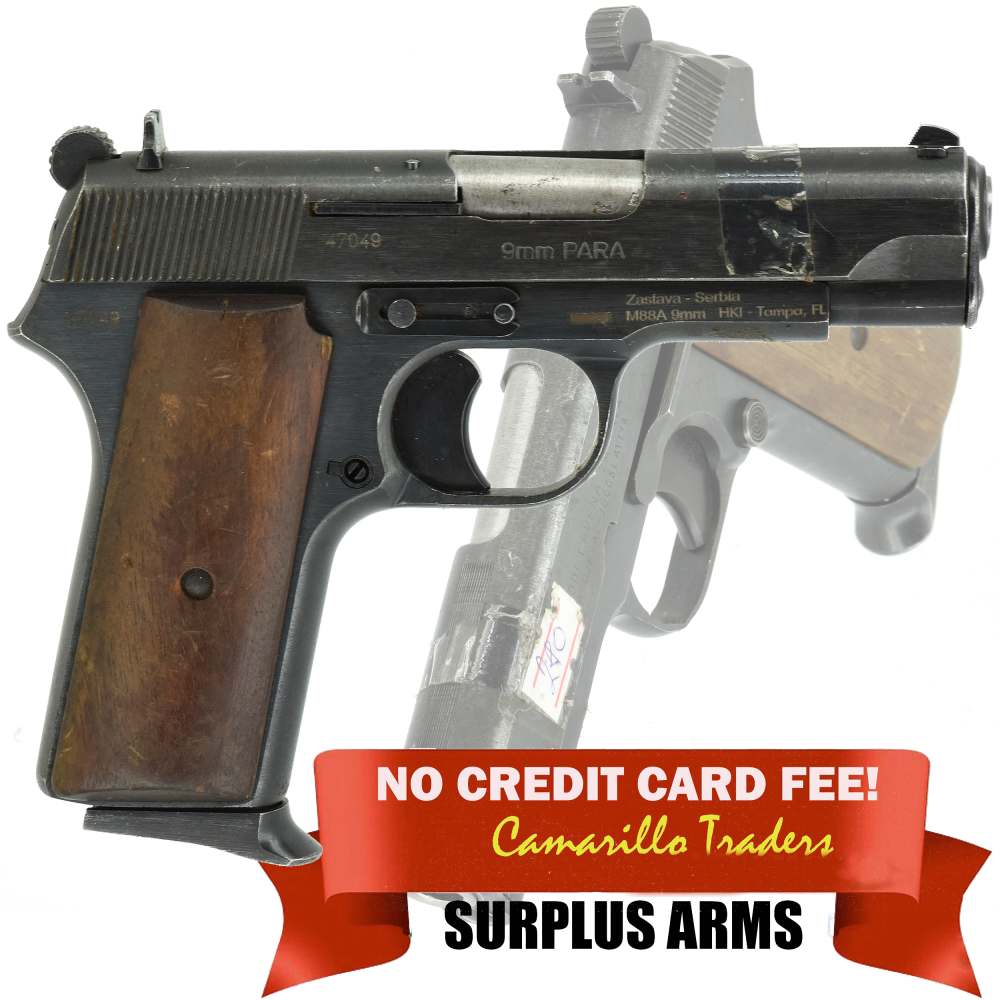 Zastava Yugoslavian M88 9mm Luger Blued Steel Service Pistol like M57 -img-0