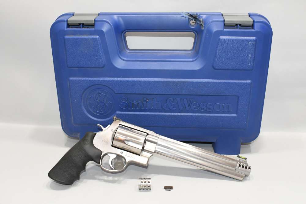 Nice Smith & Wesson 460XVR 8 5/8" Stainless Revolver 460 S&W Mag W Case-img-0