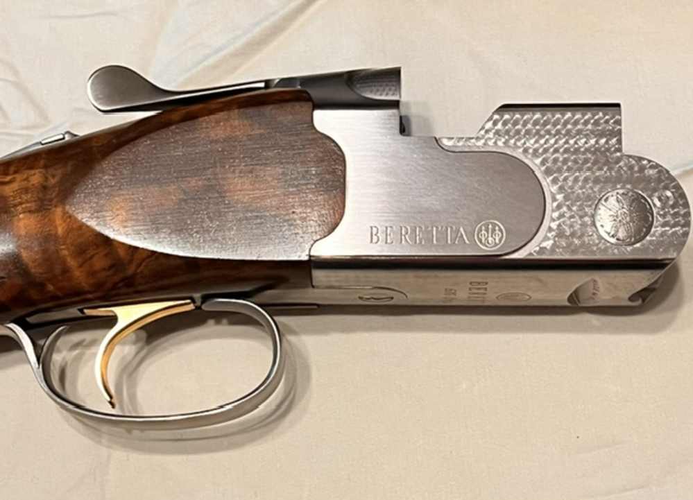 NEW BERETTA 686 WHITE ONYX w COLES GRADE EEEE TURKISH WALNUT WOOD SET -img-8