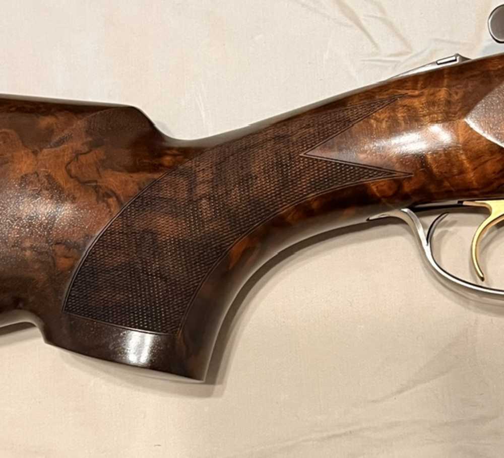NEW BERETTA 686 WHITE ONYX w COLES GRADE EEEE TURKISH WALNUT WOOD SET -img-7