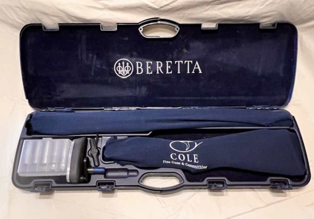 NEW BERETTA 686 WHITE ONYX w COLES GRADE EEEE TURKISH WALNUT WOOD SET -img-0