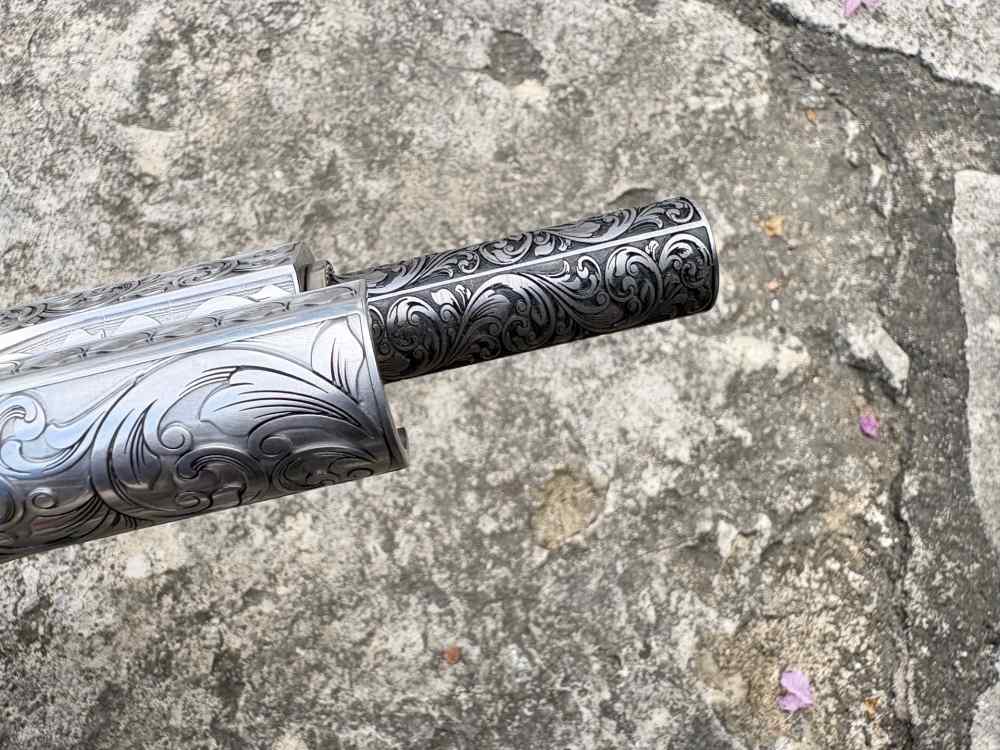 Colt 1911 Government Deep engraved Masonic lodge 45 acp Stainless-img-16