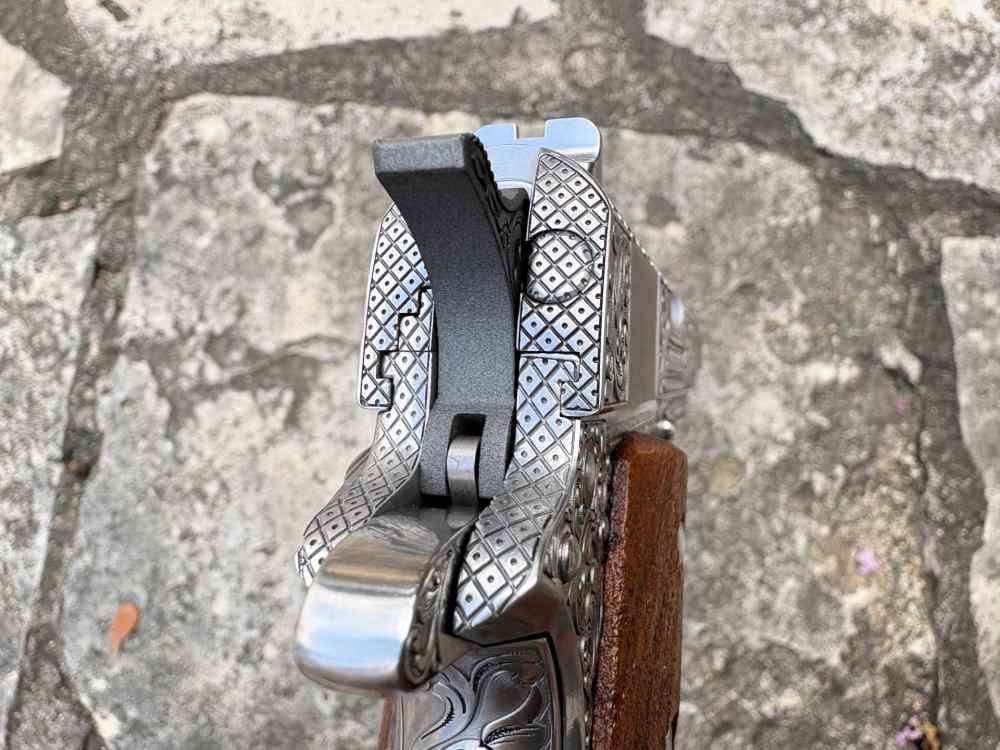 Colt 1911 Government Deep engraved Masonic lodge 45 acp Stainless-img-33