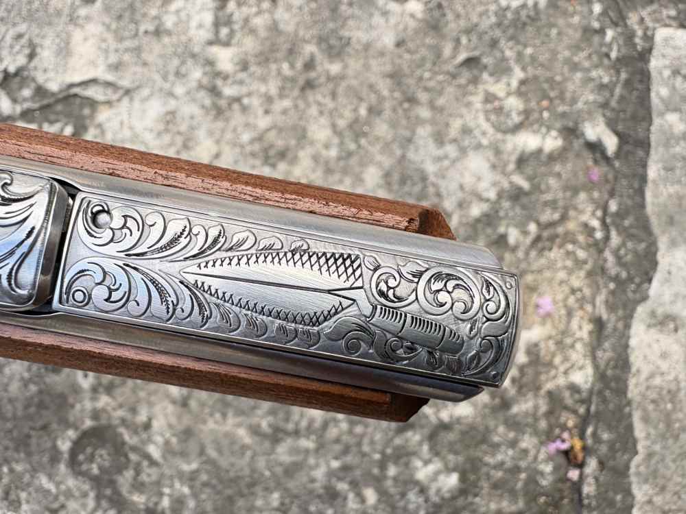 Colt 1911 Government Deep engraved Masonic lodge 45 acp Stainless-img-31