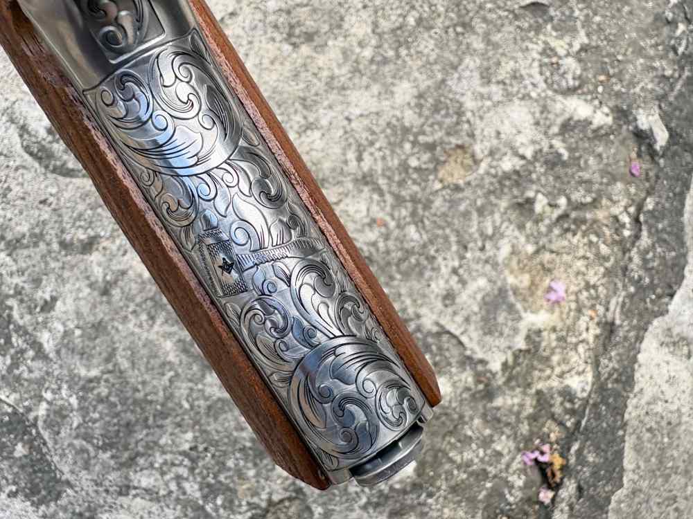 Colt 1911 Government Deep engraved Masonic lodge 45 acp Stainless-img-32