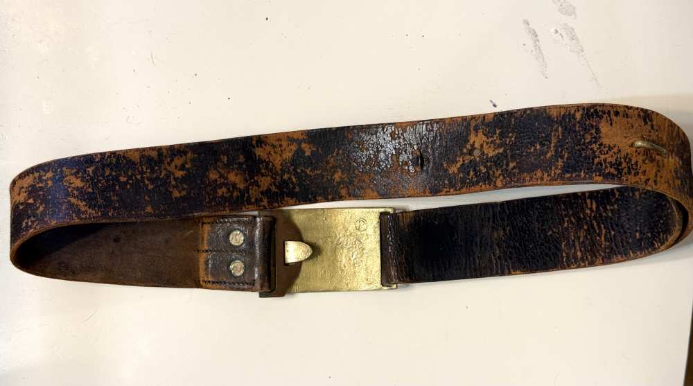RARE 1800’s FAMOUS DENVER COLORADO GUN MAKER CARLOS GOVE BUCKLE & BELT.-img-1