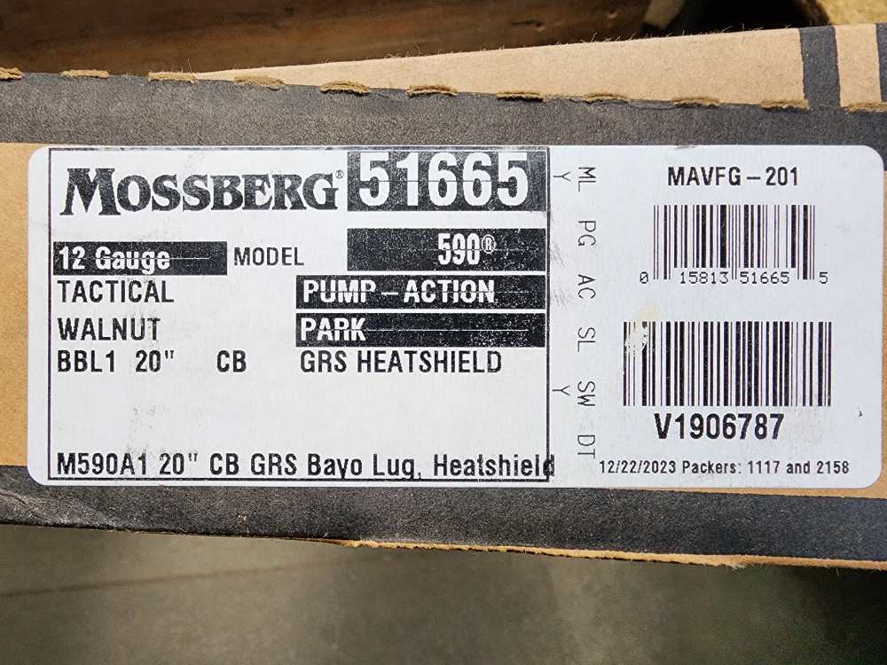 PICS! NEW MOSSBERG PUMP ACTION M590A1 RETROGRADE TACTICAL 12 GAUGE 20" 8+1-img-1