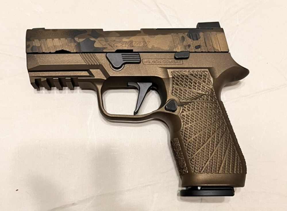 Compensated Wilson Combat Gold Camo X Carry P320-img-0