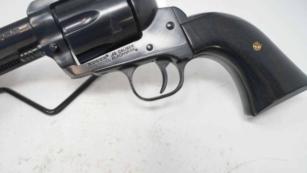 RUGER BLACKHAWK BLUED STEEL .45 COLT 4 5/8" HARDWOOD GRIP (22898)-img-8