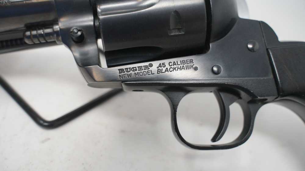 RUGER BLACKHAWK BLUED STEEL .45 COLT 4 5/8" HARDWOOD GRIP (22898)-img-9