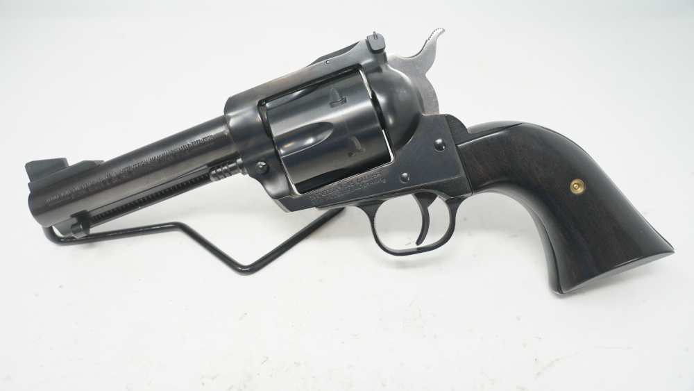 RUGER BLACKHAWK BLUED STEEL .45 COLT 4 5/8" HARDWOOD GRIP (22898)-img-0