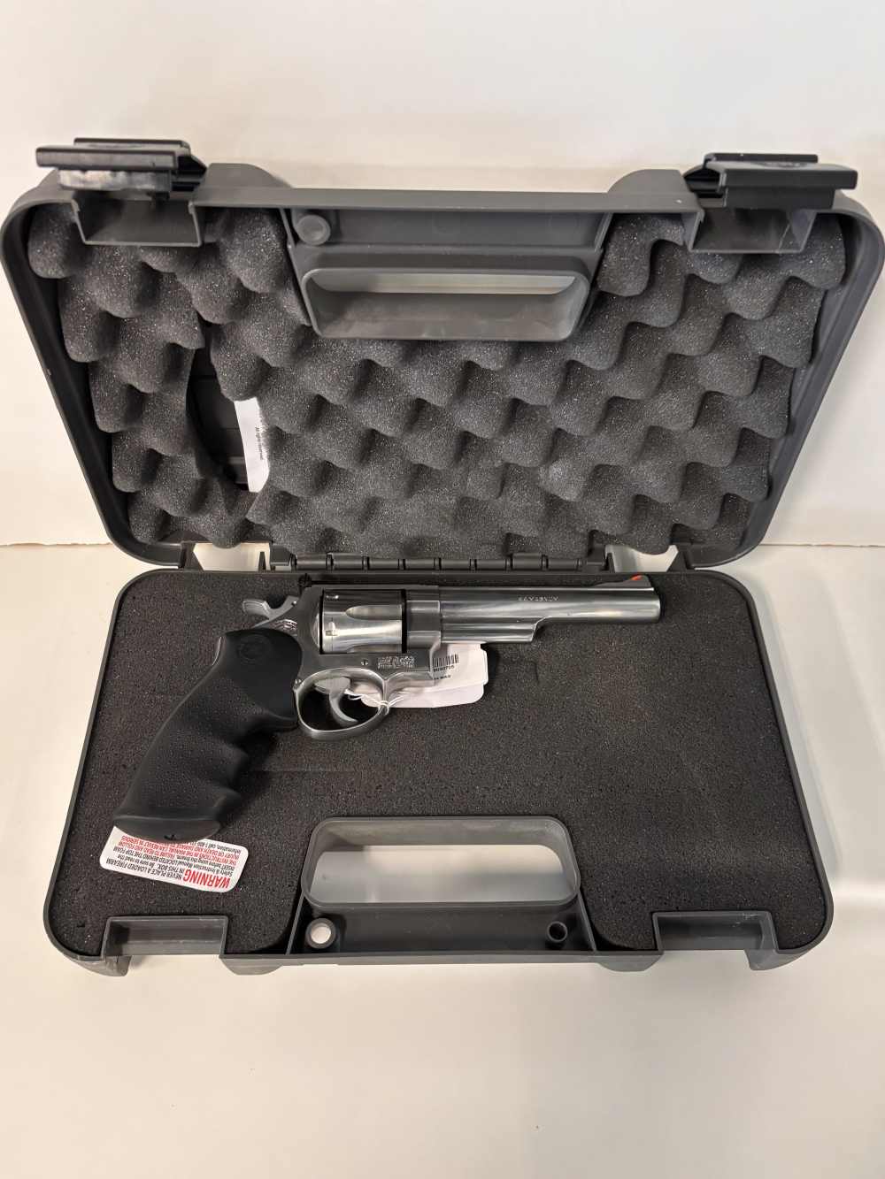 SMITH & WESSON 629-1 44 MAG STAINLESS 6 CYL HOGUE GRIPS -img-5