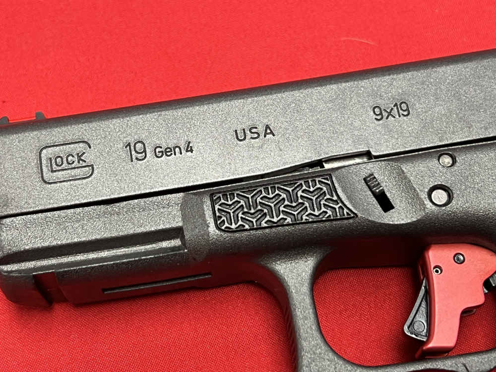 Glock 19 Gen 4 Gunmetal Grey Cerakote 9mm APEX Flat Face Trigger + box -img-5