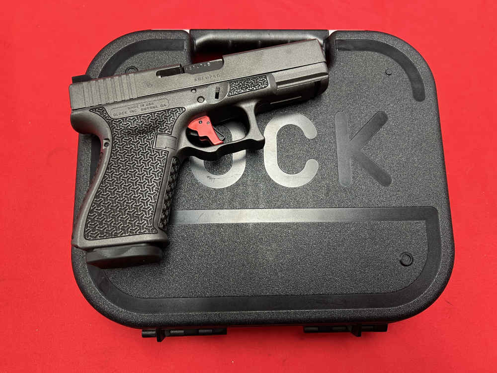 Glock 19 Gen 4 Gunmetal Grey Cerakote 9mm APEX Flat Face Trigger + box -img-1