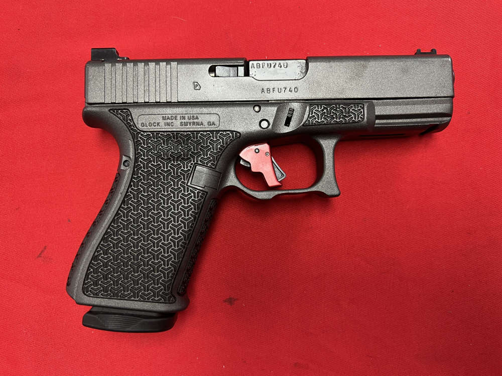 Glock 19 Gen 4 Gunmetal Grey Cerakote 9mm APEX Flat Face Trigger + box -img-3