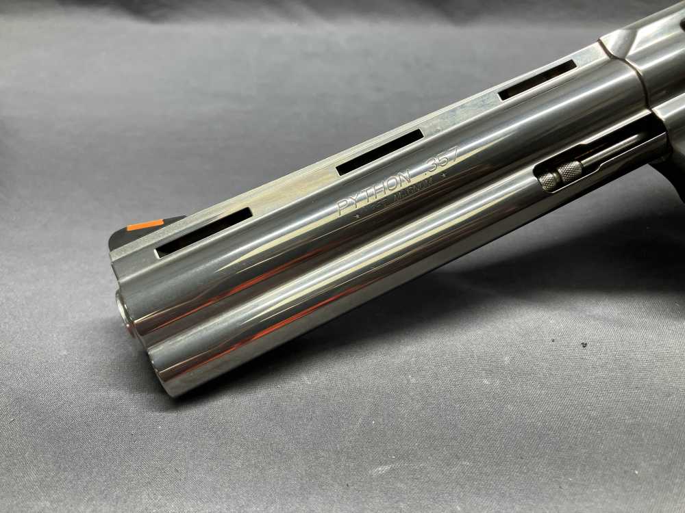 Stainless Colt Python - .357 Magnum - 6" Barrel w/ Factory Box-img-2