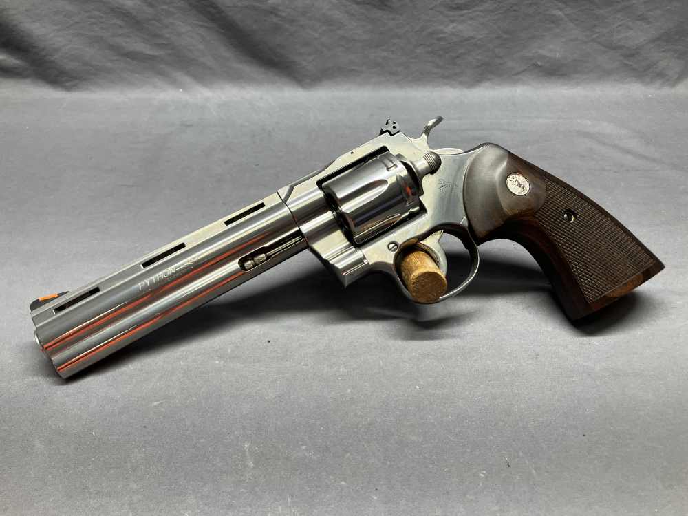 Stainless Colt Python - .357 Magnum - 6" Barrel w/ Factory Box-img-1