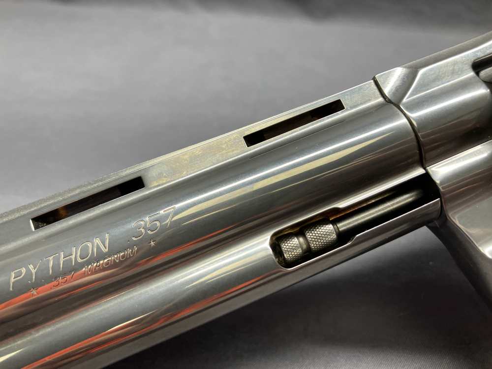 Stainless Colt Python - .357 Magnum - 6" Barrel w/ Factory Box-img-4