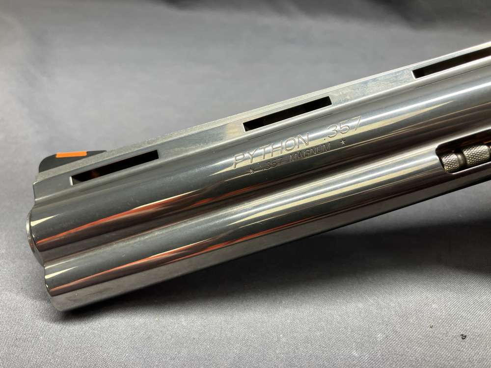 Stainless Colt Python - .357 Magnum - 6" Barrel w/ Factory Box-img-3