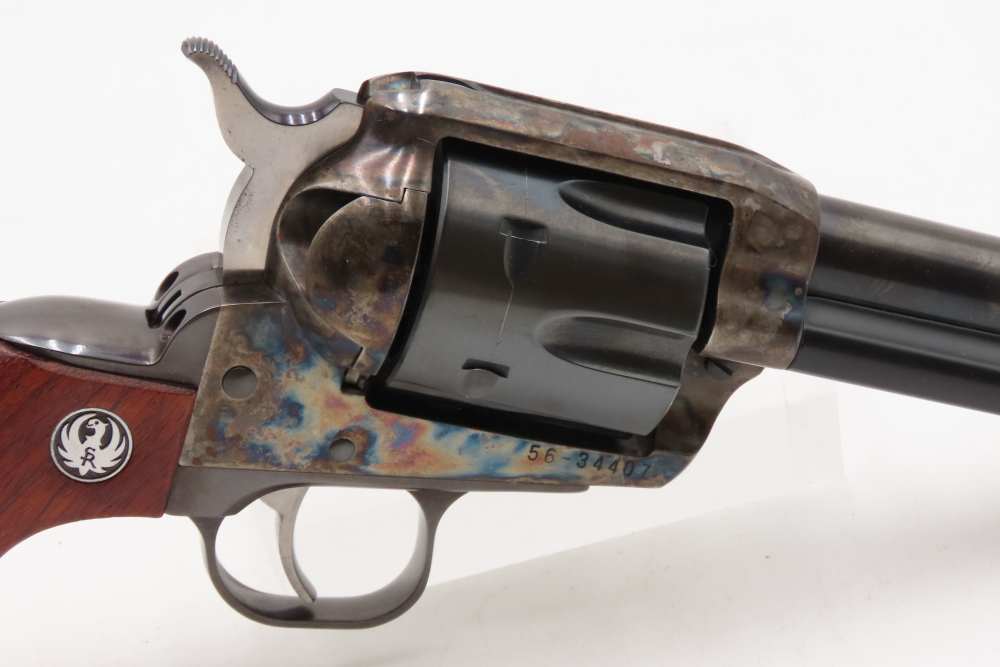 1996 mfr. Ruger Vaquero Single Action Revolver Case-Colored Frame Cowboy-img-17