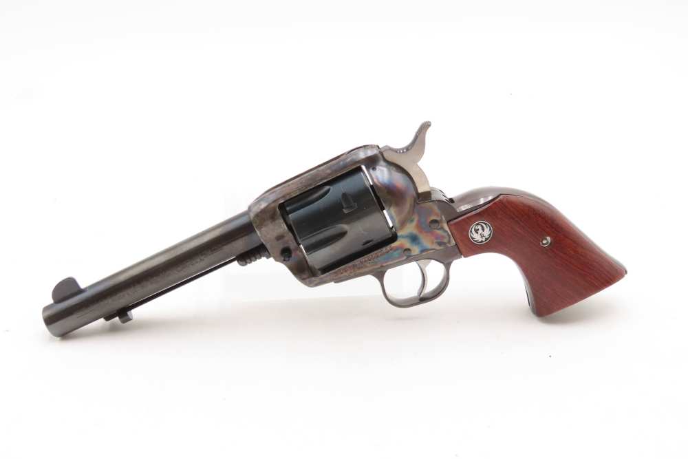 1996 mfr. Ruger Vaquero Single Action Revolver Case-Colored Frame Cowboy-img-1