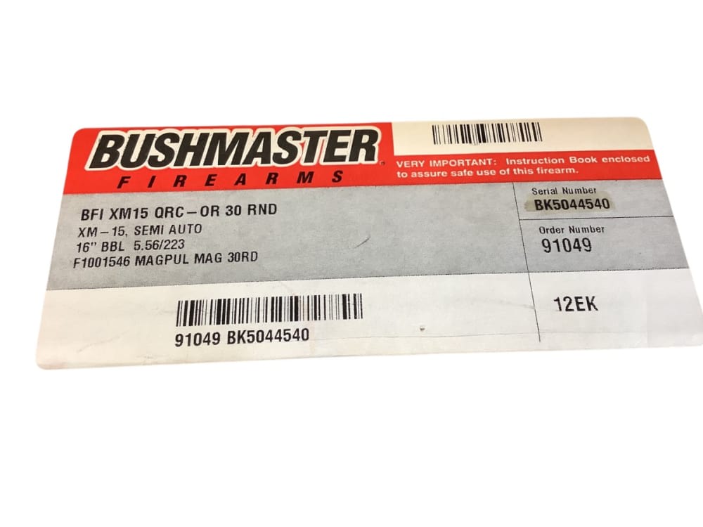 Bushmaster XM-15 E2S Semi Auto 5.56mm Rifle VERY GOOD!-img-9