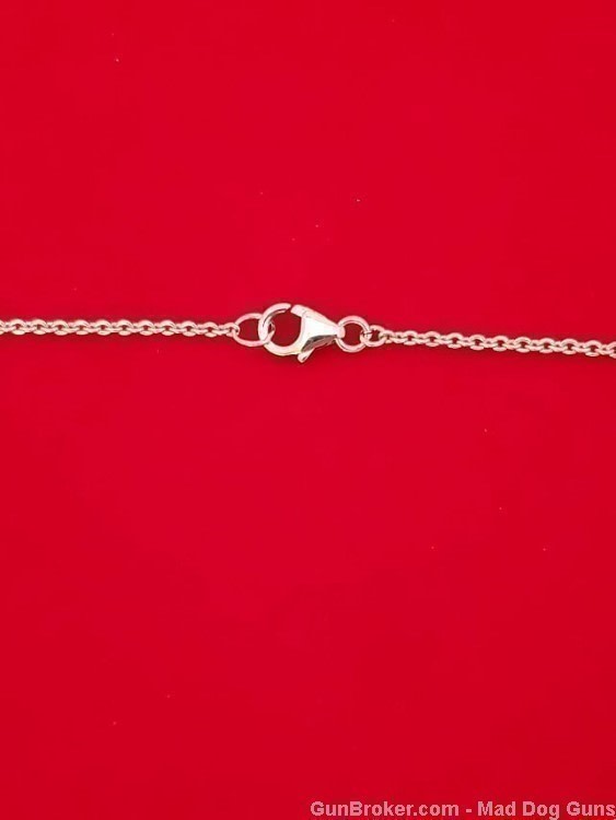 925 Sterling Silver Rhodium Plated & 14k Gold Overlay Necklace.S21*REDUCED*-img-3