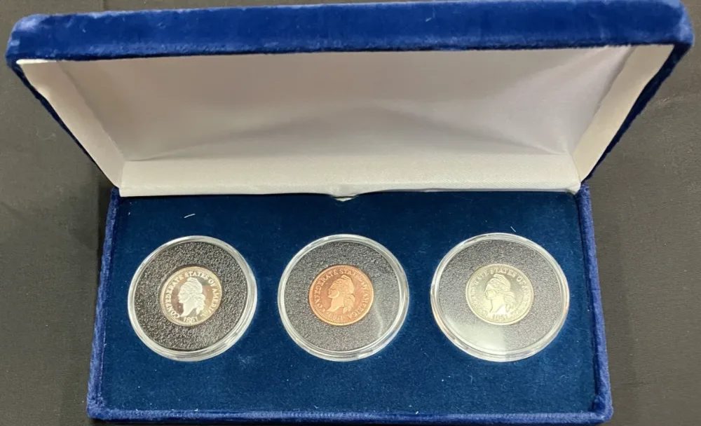 Confederate Coin Restrikes 1 cent coins-img-1