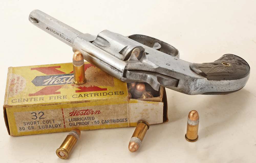 ANTIQUE AMERICAN BULLDOG IVER JOHNSON 32 COLT SHORT D.A. 5 ROUND REVOLVER-img-1