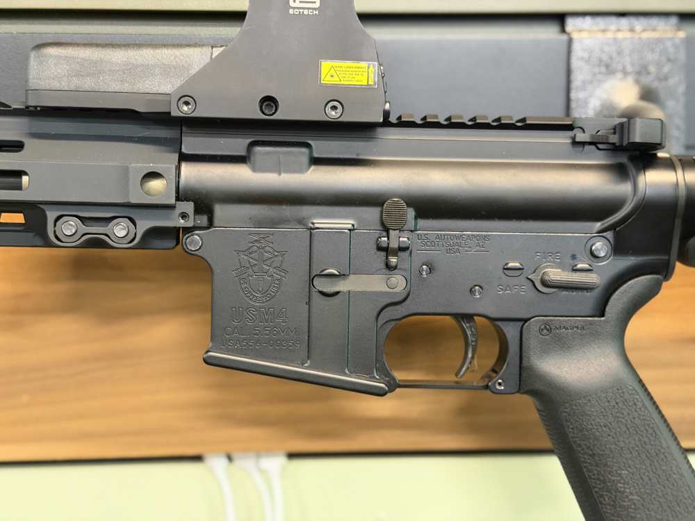 Custom U.S. Autoweapons AR Pistol — .50 Beowulf — 10" Barrel — Cond. 8.5/10-img-2