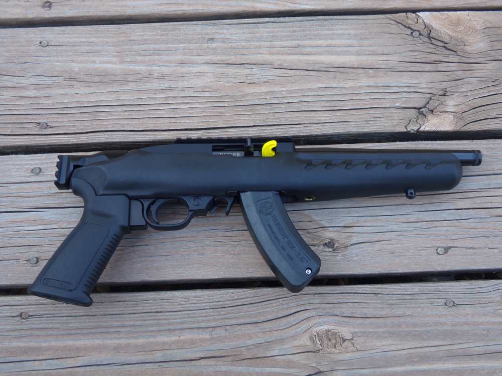 Ruger 22 Charger with 1913 picatinny brace rail NEW Threaded 1/2X28-img-2