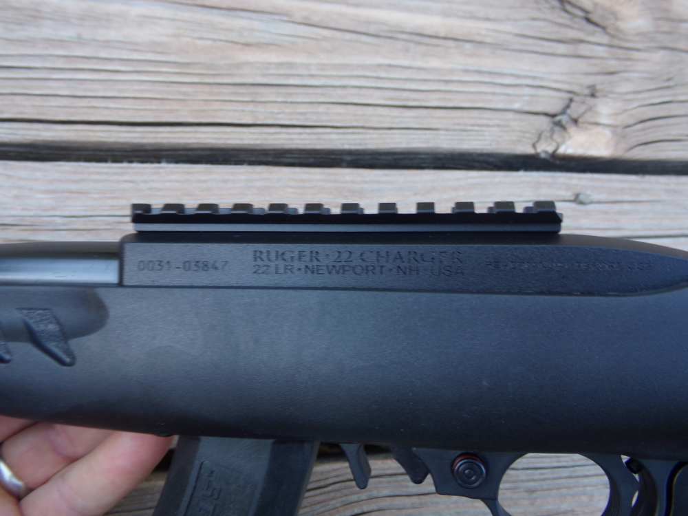 Ruger 22 Charger with 1913 picatinny brace rail NEW Threaded 1/2X28-img-15