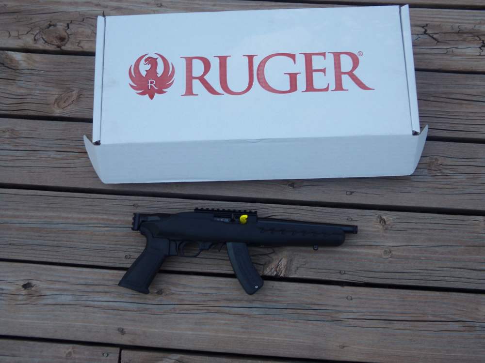 Ruger 22 Charger with 1913 picatinny brace rail NEW Threaded 1/2X28-img-0
