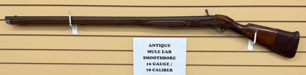 Custom MULE EARED 10 Gauge Smoothbore Musket VG COND-img-1