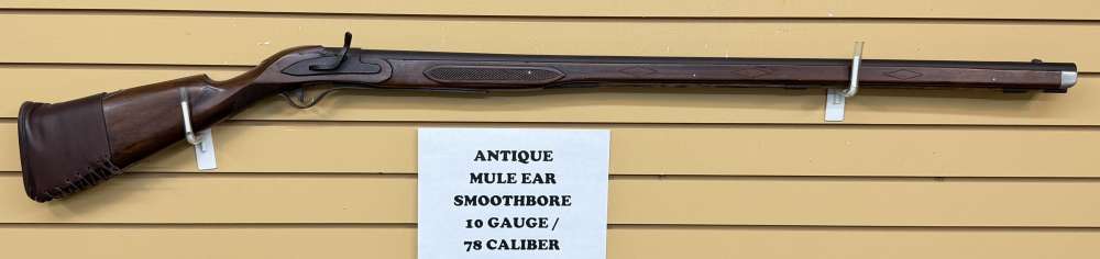 Custom MULE EARED 10 Gauge Smoothbore Musket VG COND-img-0