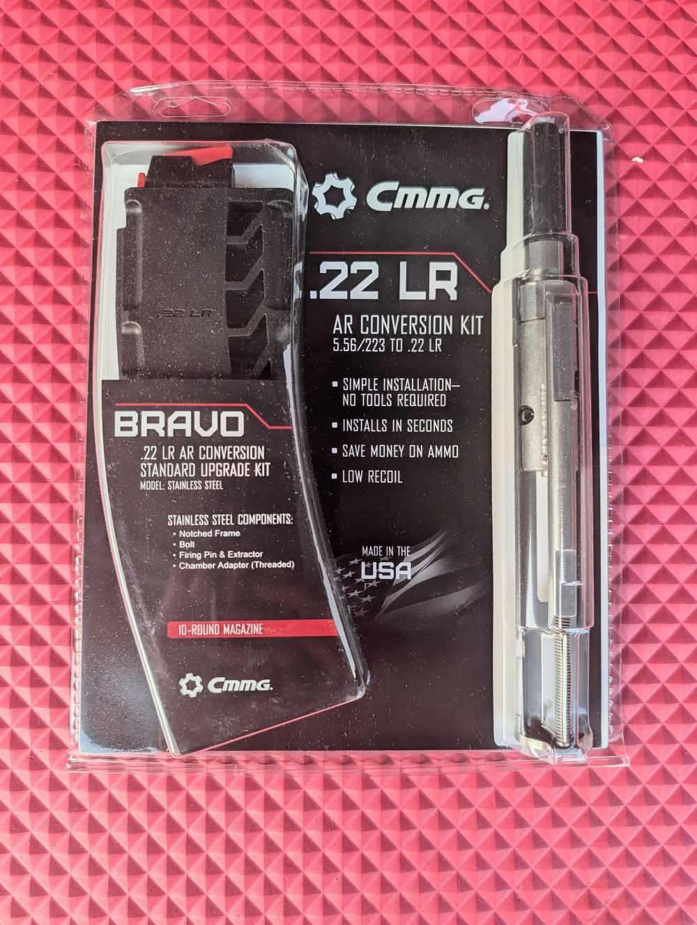 CMMG .22 LR AR Conversion Kit – Stainless Steel–10-Round Mag Free Shipping -img-2