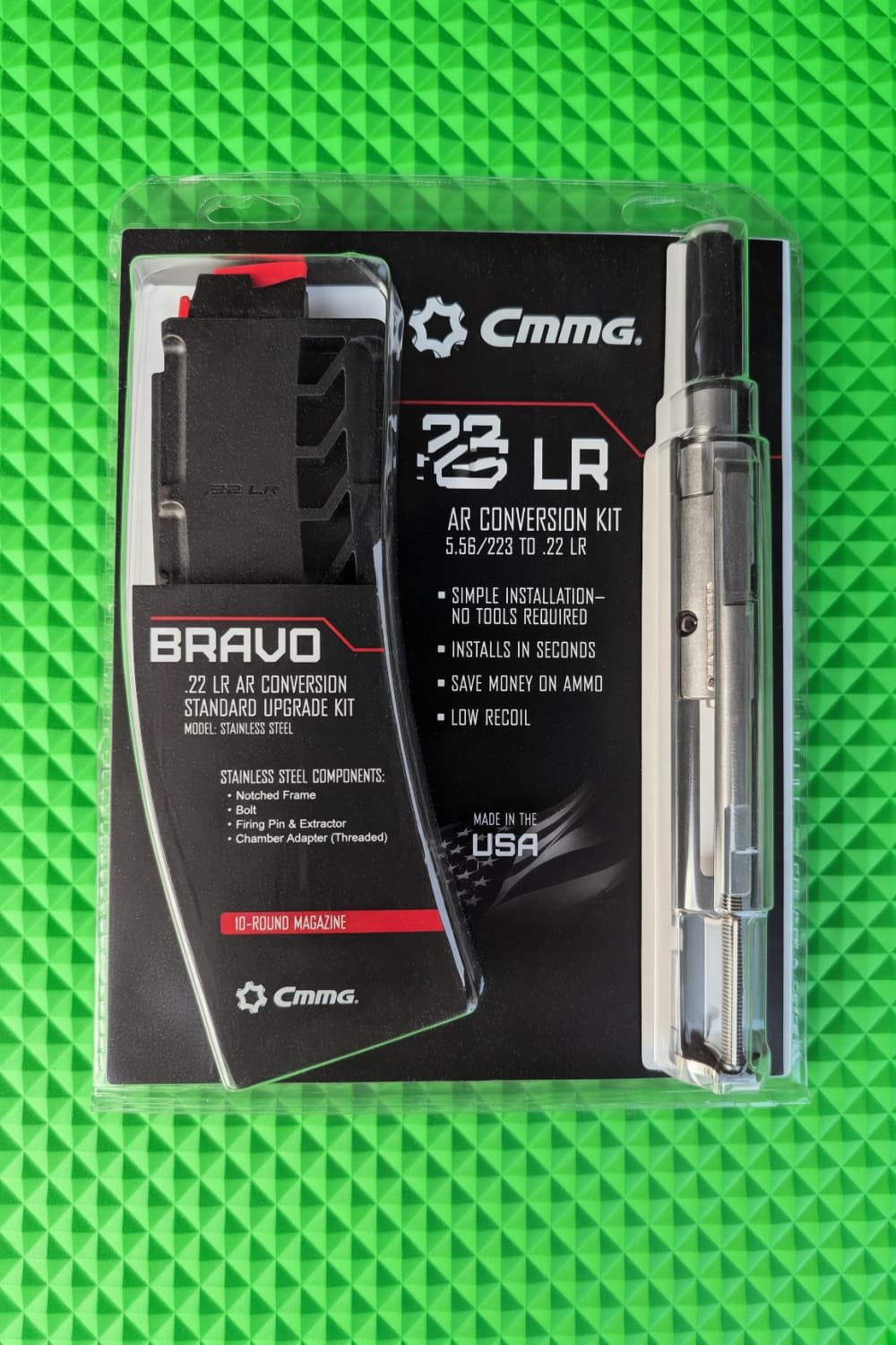 CMMG .22 LR AR Conversion Kit – Stainless Steel–10-Round Mag Free Shipping -img-0