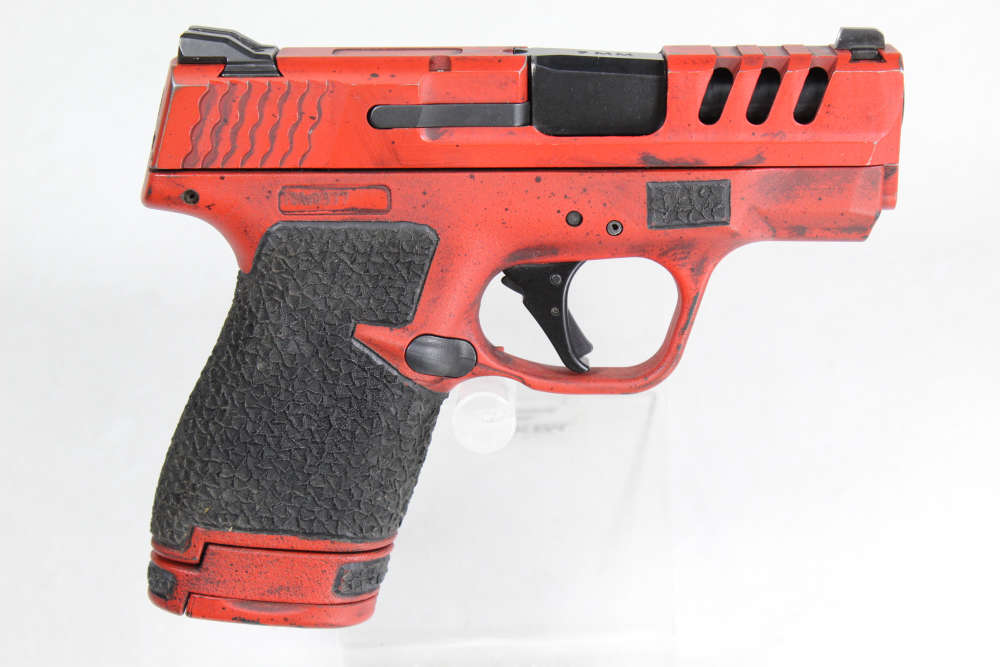 Smith and Wesson S&W M&P Shield 9mm Compact Semi Auto w/ Custom Cerakote-img-1
