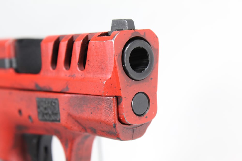 Smith and Wesson S&W M&P Shield 9mm Compact Semi Auto w/ Custom Cerakote-img-6