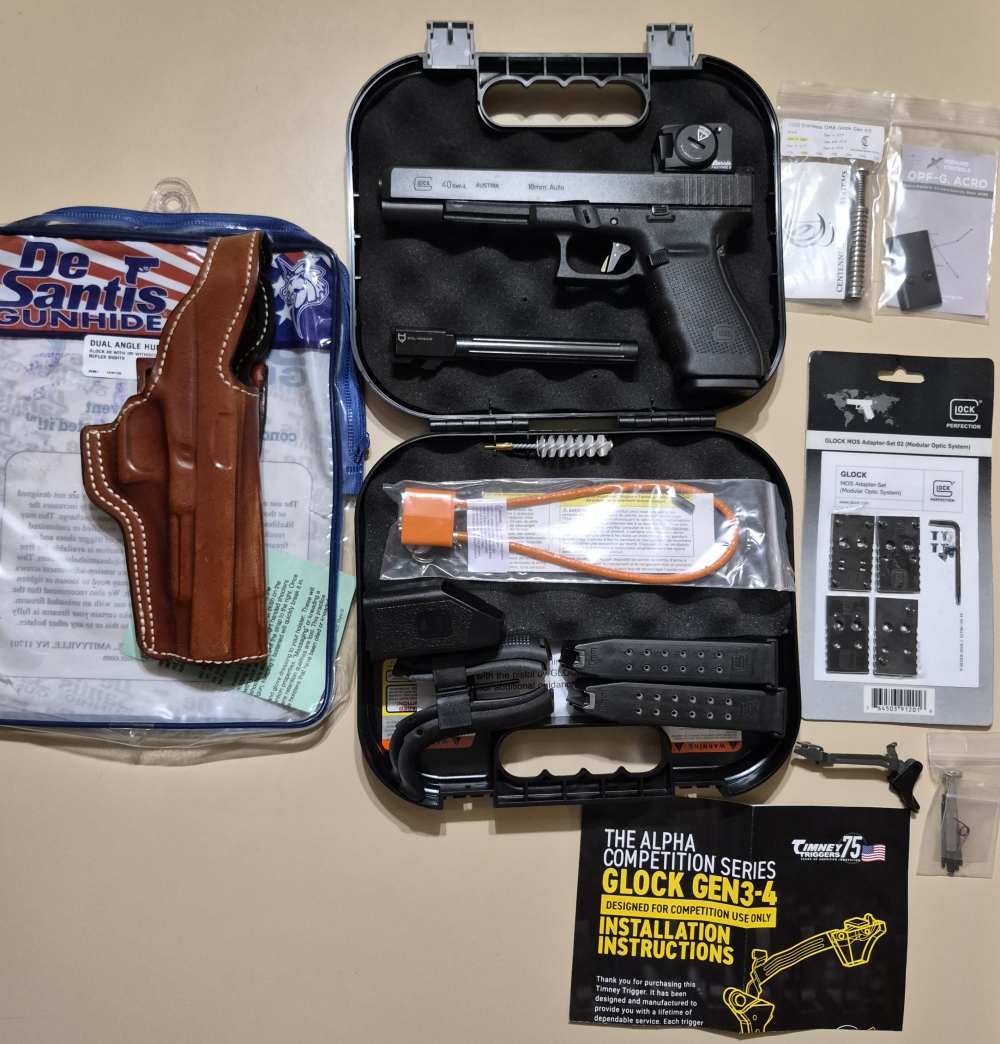 GLOCK G40 GEN 4 MOS LNIB PACKAGE 10MM / 40SW TIMNEY / BURRIS / LONE WOLF-img-0