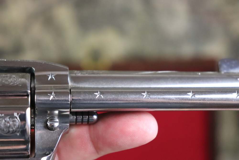 Ruger Vaquero 1 of 50 factory engraved 45 Colt 4 5/8" ANIC penny start-img-29