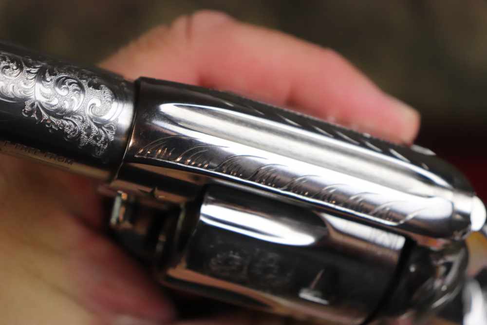 Ruger Vaquero 1 of 50 factory engraved 45 Colt 4 5/8" ANIC penny start-img-23
