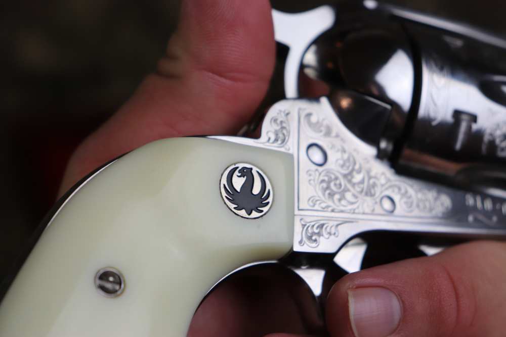 Ruger Vaquero 1 of 50 factory engraved 45 Colt 4 5/8" ANIC penny start-img-33