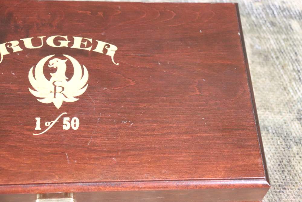 Ruger Vaquero 1 of 50 factory engraved 45 Colt 4 5/8" ANIC penny start-img-8