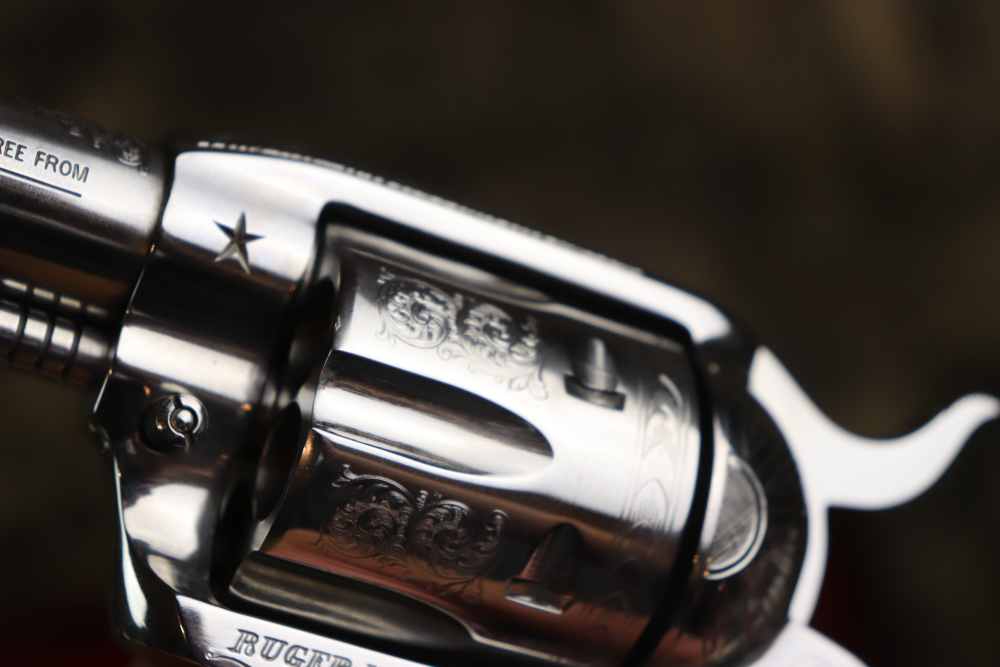 Ruger Vaquero 1 of 50 factory engraved 45 Colt 4 5/8" ANIC penny start-img-16