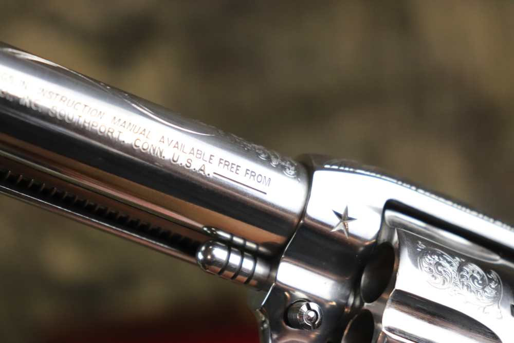 Ruger Vaquero 1 of 50 factory engraved 45 Colt 4 5/8" ANIC penny start-img-18