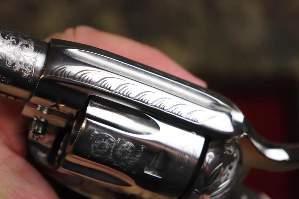 Ruger Vaquero 1 of 50 factory engraved 45 Colt 4 5/8" ANIC penny start-img-24