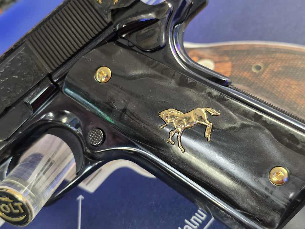 COLT 1911 38 SUPER SAM COLT ENGRAVED FACTORY NEW ON SALE-img-1