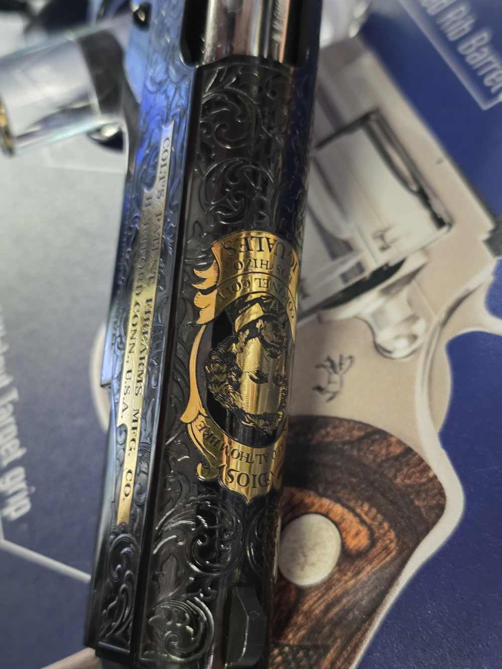 COLT 1911 38 SUPER SAM COLT ENGRAVED FACTORY NEW ON SALE-img-9